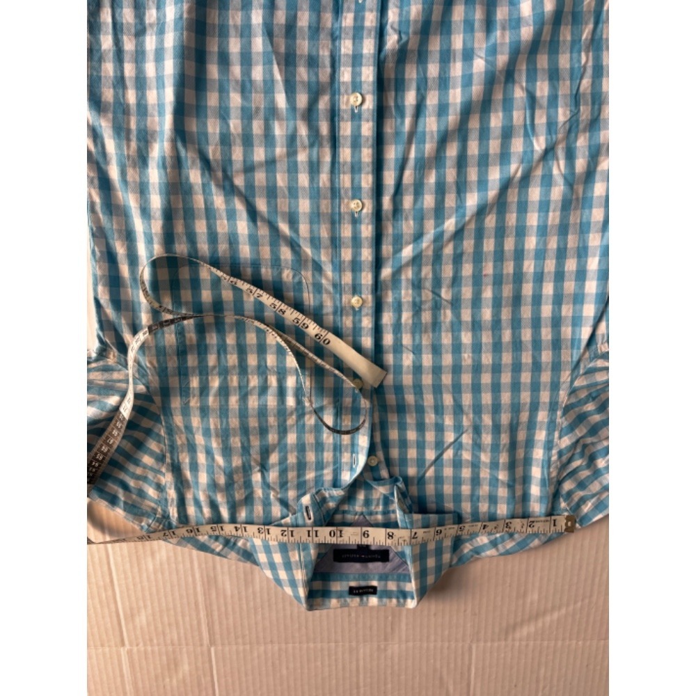 Tommy Hilfiger Button Down Shirt Gingham‎ Check Long Sleeve Regular Fit Size M - Picture 6 of 10